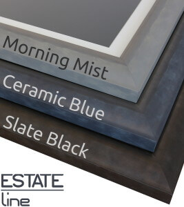 PixelPerfectFrames™ Estate Line Real Wood Digital Photo Frames Color Comparison